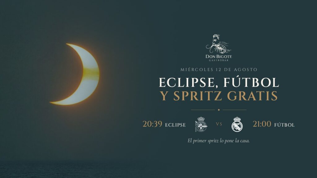 Eclipse sobre La Barrosa: eclipse a las 20:39 y fútbol a las 21:00 en Don Bigote