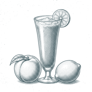 Ilustración grabada de blue de la carta de Don Bigote Gastrobar (La Barrosa)